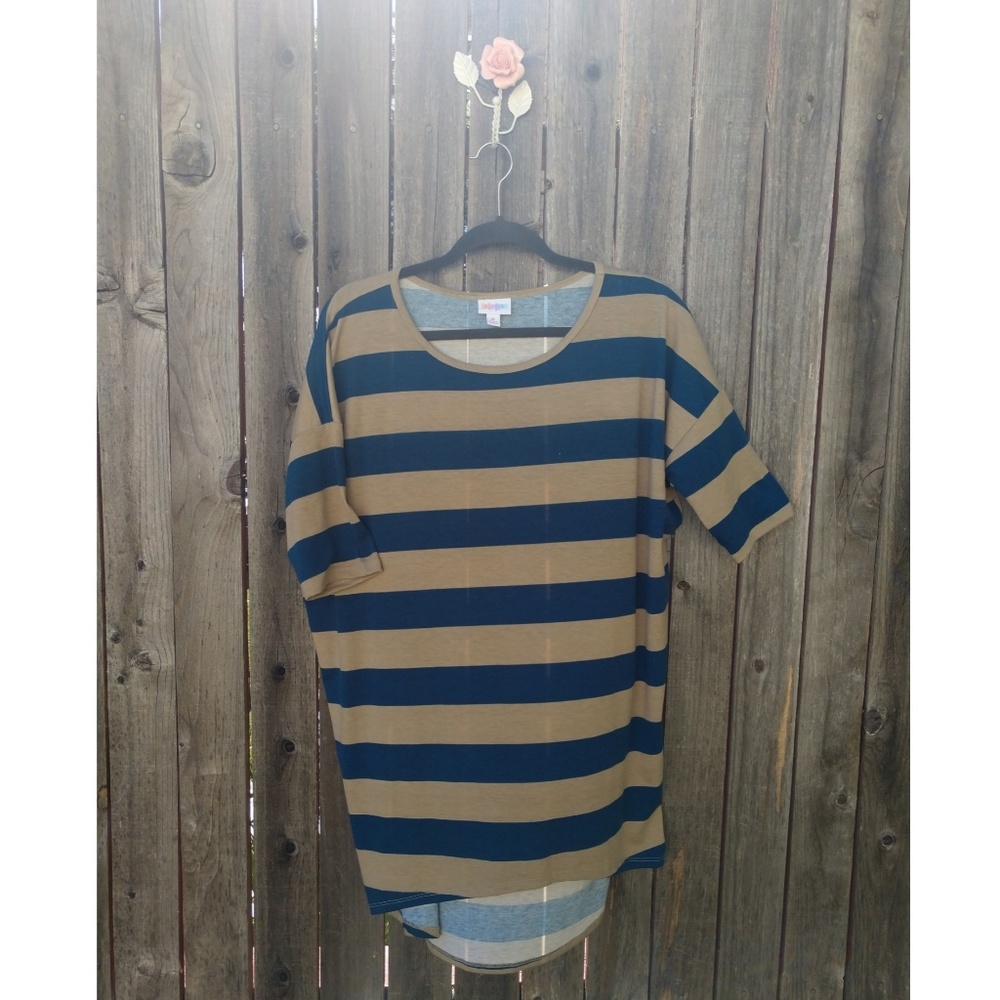 LuLaRoe Irma Striped Tunic Size Medium
